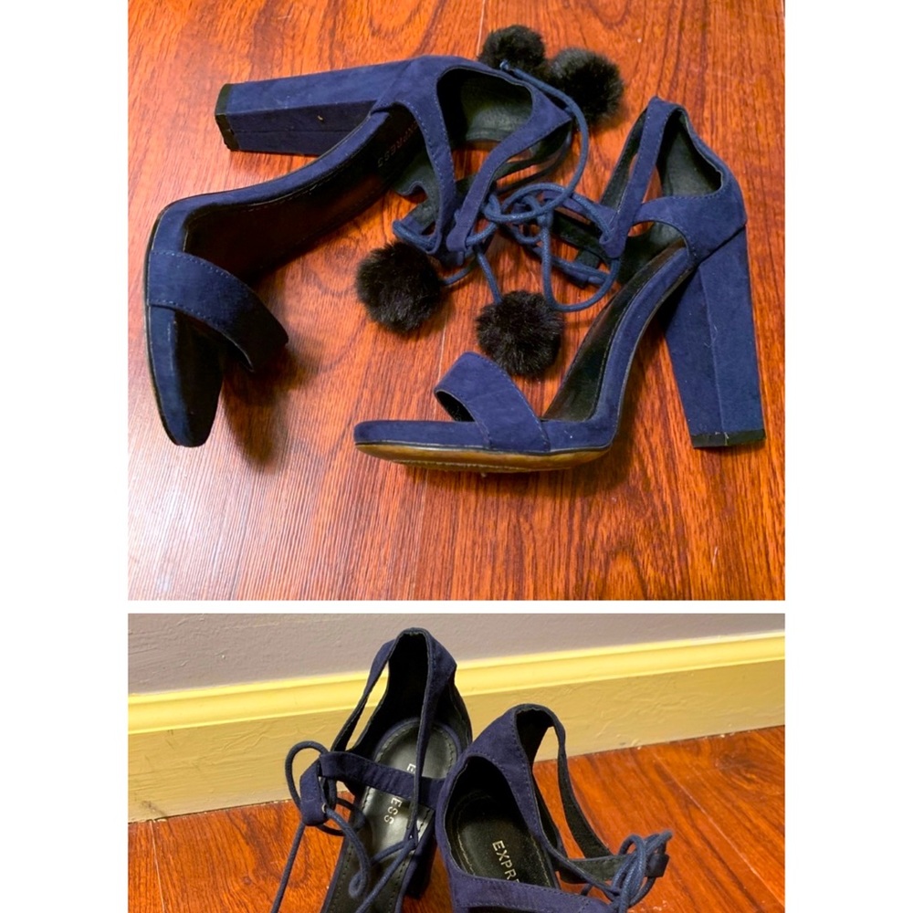 Express Sandal tie up string heels size 7 new